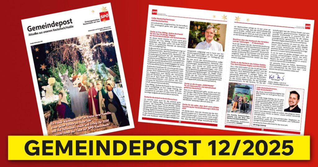 Gemeindepost Dezember 2025 Keutschach/Hodise