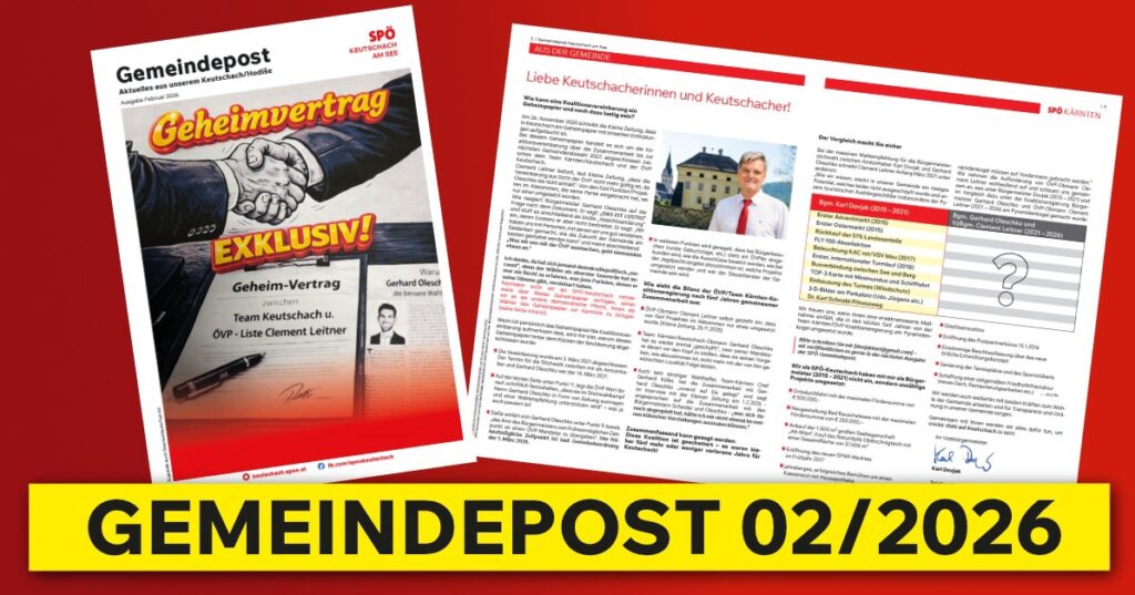Gemeindepost Feber 2026 Keutschach/Hodise