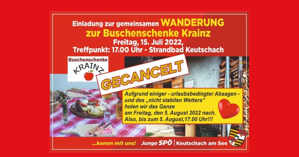 Einladung zur gemeinsamen Wanderung